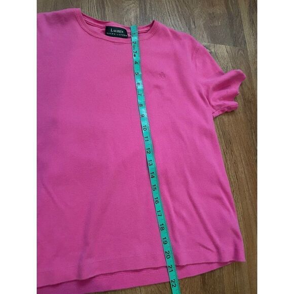 Lauren Ralph Lauren pink shirt -large - Picture 7 of 7